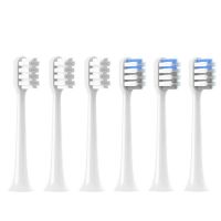 ☋●◙ 6pcs for XIAOMI T200 Replacment Brush Heads Sonic Electric Toothbrush Soft DuPont Bristle Suitable Nozzles Vacuum Packaging