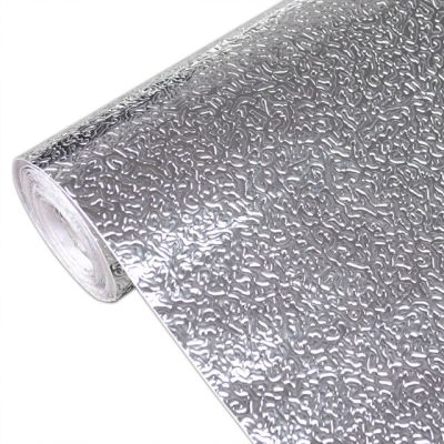 【❉HOT SALE❉】 shang815558 เฟอร์นิเจอร์อลูมิเนียมฟอยล์ Self Adhesive Wallpaper กันน้ำมันกันน้ำอเนกประสงค์เตาครัวสติกเกอร์ฟิล์มตกแต่งกันน้ำมันกระเด็น