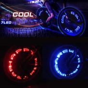 Bánh Xe Đạp LED, Đèn Trang Trí Nan Hoa Lốp Xe MTB Van, Đèn Neon Chữ Flash