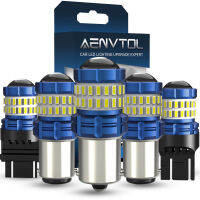 AENVTOL 2ชิ้น1156 1157 P21W BA15S โคมไฟ LED T25 T20 7443 W21/5W หลอดไฟเดย์ไลท์เบรคถอยหลังหาง1200LM ไฟสัญญาณเลี้ยว