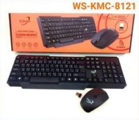 Primaxx ชุดคีบอร์ดเมาส์ไร้สาย Wireless keyboard mouse Combo set รุ่น KM 8121/505