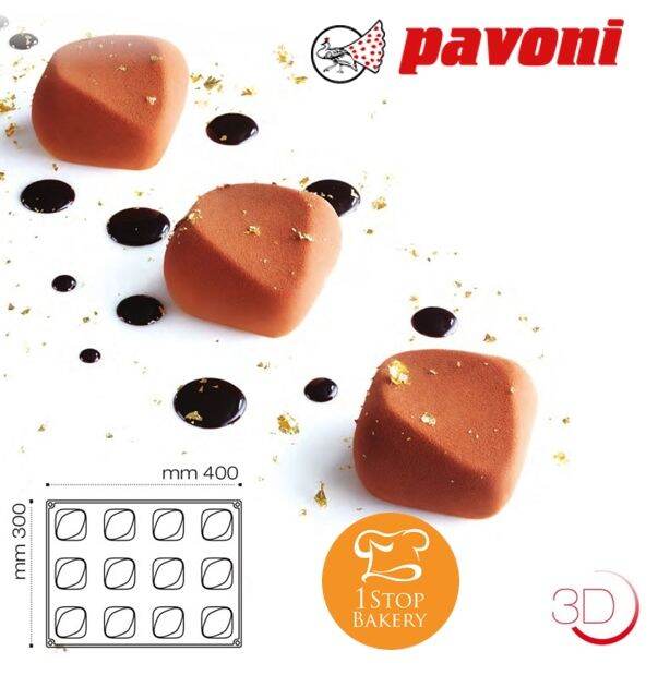 pavoni-px4306s-professional-mould-40x30-nr-12-deco-mignon-พิมพ์ซิลิโคน