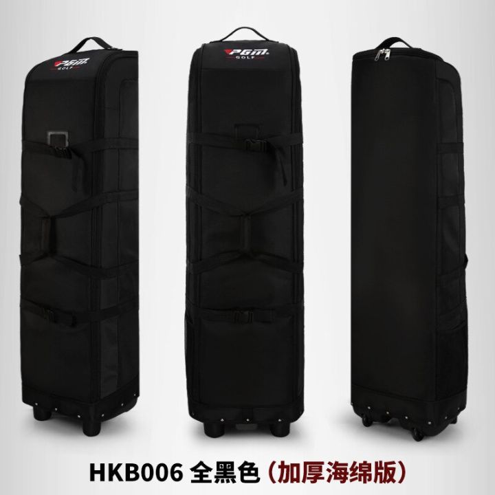 pgm-ถุงกอล์ฟการบินหนาขึ้นกระเป๋าส่งสินค้าขึ้นเครื่องบินพับได้ถุงกอล์ฟกระเป๋าเก็บของ-hkb006