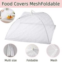 【LZ】☈  Food Covers Mesh Foldable Kitchen Anti Fly insect Mosquito Tent Dome Net Umbrella Picnic Protect Dish Cover Kitchen Accessories