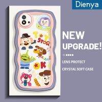 เคส Dienya สำหรับ Realme C20 C11 C20A 2021 C11 2020 Narzo 50i ลายการ์ตูน Nasa Buzz Lightyear Colour ใหม่ Macaron โบกขอบกันกระแทกแบบใสอ่อนเคสมือถือสร้างสรรค์กล้องซิลิกาเจลฝาครอบป้องกัน