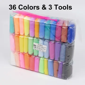 36 Colors Air Dry Plasticine Modeling Clay for Children Polymer Educational  5D Toy for Kids Gift Play Light Playdough Slime