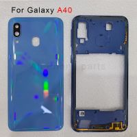 ที่ครอบเลนส์กล้องหลังฝาหลังสำหรับ Samsung Galaxy A40 Sm-A405f A405 2019ตัว A405ds กรอบกลาง