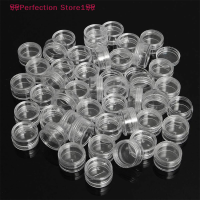 ?Perfection Store1? 50PC Clear Cream Jar ขวดเครื่องสำอางขนาดเล็กภาชนะโปร่งใสหม้อสำหรับเล็บ