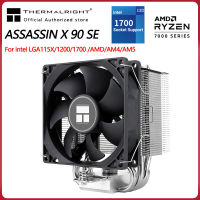 AX90 Thermalright SE 4ฮีตเตอร์พัดลมระบายความร้อน CPU ที่มีรูปหอคอยเล็กสูง92มม. พัดลม PWM 125มม. สำหรับ LGA1700 Intel 115X AM4 1200 AMD