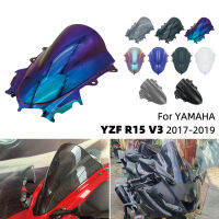 YZF R15 Motorcycle Windshield Windscreen Wind Deflector Screen Shield Front Fairing For Yamaha YZFR15 YZF-R15 V3 2017-2019 2018