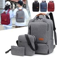 hot【cw】 3 In 1 Piece Set College Student School Large Capacity Men Laptop Functional Computer mochila