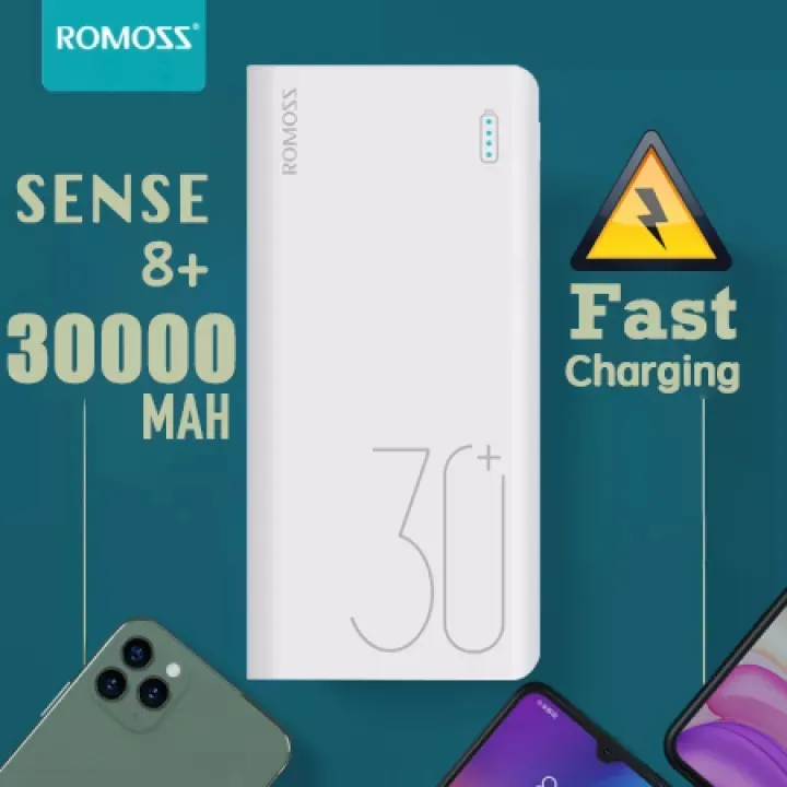 Romoss Sense 8 Plus / Sense 8F 30000mAh power bank QC3.0 PD18W / 22.5W ...