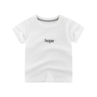 1-10 years old 100 cotton boy shirt with letter print short sleeve childrens T-shirt