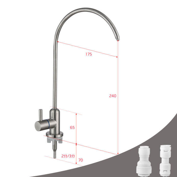 zookv-ครัว-304-สแตนเลสเดี่ยวจับก๊อกน้ำห้องครัวเสาอ่างล้างจานแตะสามารถเชื่อมต่อเครื่องกรองน้ำ-k08