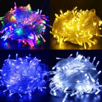 Xmas Outdoor Christmas Tree Lights Led String Lights 100M 50M 10M Luces Decor Fairy Lights Garland Wedding Decoration for Garden