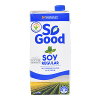 So Good Soy Milk Regular โซกู้ด น้ำนมถั่วเหลือง สูตรดั้งเดิม ขนาด 1 ลิตร