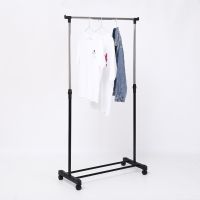 ◘┅ Adjustable coat rack floor hanger storage wardrobe clothing drying rack and shoe rack rolling WY815