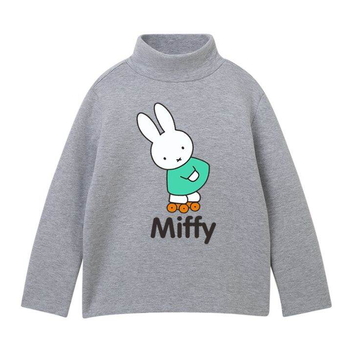 cod-miffy-miffy-autumn-new-girls-casual-bottoming-baby-korean-version-of-the-high-necked-tide-source-factory