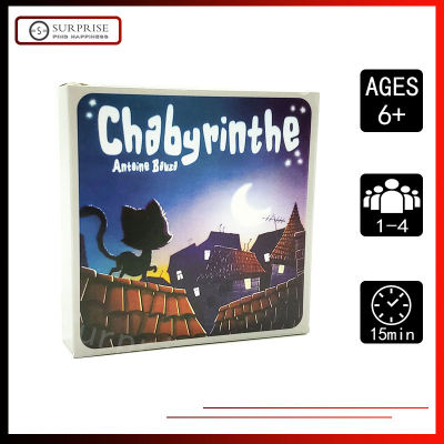 【สต๊อกพร้อม】เกมกระดาน chabyrinthe ใหม่ล่าสุดการ์ดแมวลูกแมวน่ารักคุณภาพสูงสำหรับเด็กของขวัญเกมสำหรับครอบครัว