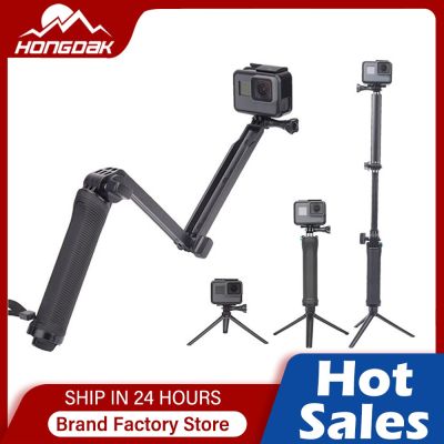 HONGDAK 3 Way Arm Waterproof Selfie Stick Monopod Pole For Gopro Hero 11 10 9 8 7 4K Insta360 Samsung Millet Go Pro Accessories