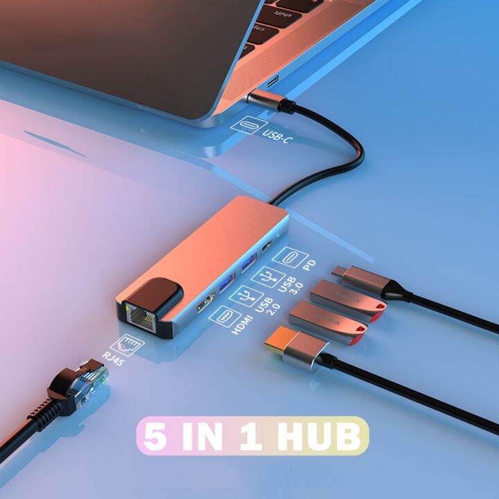 usb-c-ฮับ-type-c-กับ-hdmi-เข้ากันได้แท่นวางมือถือฮับ-usb-3-0-usb-c-แยกอะแดปเตอร์สำหรับ-macbook-โปรแอร์แล็ปท็อป-pc-อุปกรณ์เสริม