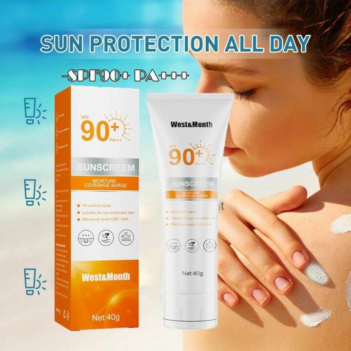 AUTHENTIC!! West Month Sunscreen For Face And Body Waterproof Sun Cream