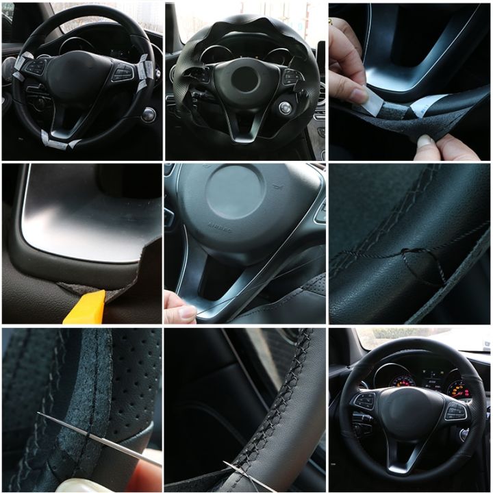 car-steering-wheel-cover-for-renault-clio-2-twingo-2-dacia-sandero-2001-2014-customized-diy-steering-wrap-microfiber-leather