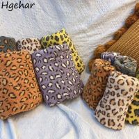 hotx 【cw】 35x75cm Leopard Face Super Soft Coral Fleece Washcloth Absorbent Adults Cleaning Hands Toalla