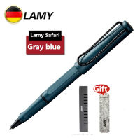 LAMY Safari Rollerball Pen ของแท้100% （สีเทาสีน้ำเงิน）ปากกาโรลเลอร์บอล ลามี่ , ไส้ปากกาโรลเลอร์บอล LAMY M63 หัว M