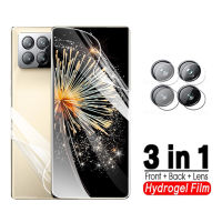 ฟิล์มไฮโดรเจล3in1บนสำหรับ Xiaomi แบบพับผสม3ไม่ใช่แก้ว Xiomi MixFold 3 Fold3 MixFold3ป้องกันเลนส์กล้องถ่ายรูปฟิล์มปกป้องหน้าจอ