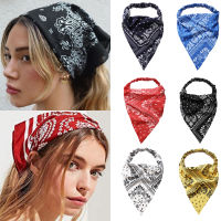 Bohemian Printed Bandana HeadBands Vintage for Girls Women Kids Uni Wraped Square Scarf Turban Hair Accessories 2021 New