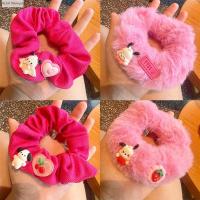 Scrunchie ที่มีสไตล์สำหรับเชือกรัดผมลำไส้ใหญ่หางม้ายืดหยุ่นตกแต่งที่ผู้หญิงหญิงสาวยางรัดผมน่ารัก