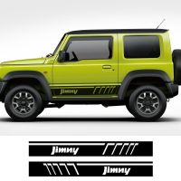 2PCS Car Door Side Skirt Stripe Stickers Racing Sport Vinyl Decals For Suzuki Jimny Sierra JB74 JB43 2018 2019 2020 Accessories