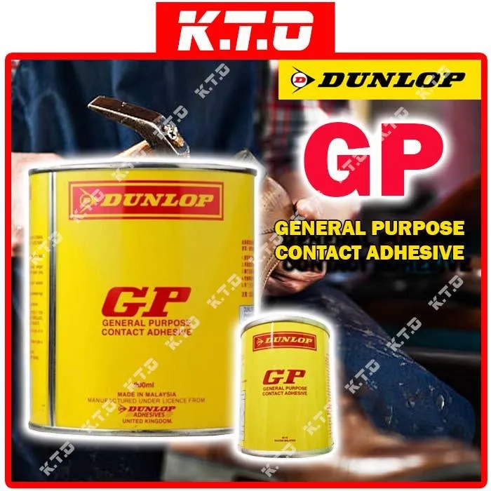DUNLOP ADHESIVE GP GENERAL PURPOSE CONTACT ADHESIVE GLUE GUM 65ML 900ML