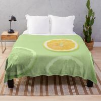 King Queen Size Super Soft Lightweight Warm for Bed Sofa Couch Blanket 3D Print Lemon Fresh Fruit Flannel Fleece Throw Blanket