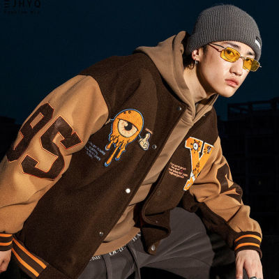 hiphop jacket men and women autumn and winter coat casual handsome fashion loose versatile high-quality oversized jacket