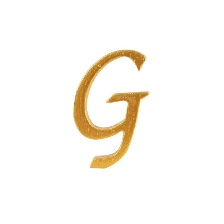 ตัวอักษรภาษาอังกฤษ ตัวอักษรไม้สักสีทอง  ตัวอักษร D.I.Y. English alphabet gold teak for making labels
