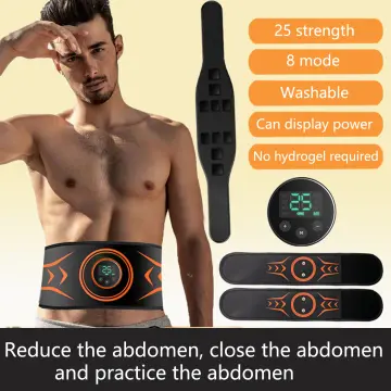 10 Modes Abdominal Toning Belt EMS Muscle Stimulator Waist Abs