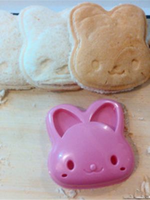 Bunny Sandwich Mold Animal Pocket Bread Maker Children DIY Rice Bento Making Baby Cartoon Toast