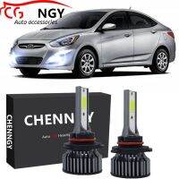 ชุดหลอดไฟตัดหมอก LED สีขาว สําหรับ Hyundai Accent 2012 2013 2014-6000K WHITE 12-32V 1 คู่