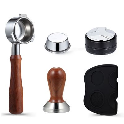 54MM for Breville 8 Series Wood Handle Stainless Steel Coffee Espresso Machine Set of 5