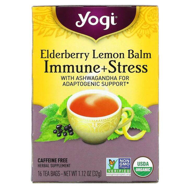 [PREORDER] YOGI TEA ELDERBERRY LEMON BALM IMMUNE + CAFFEINE FREE 16