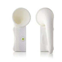 Horn Stand Speaker Loudspeaker Amplifier Silicone for Apple Iphone 4 4g WHITE