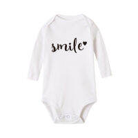 [In stock]HAPPY SMILE รักน่ารักการค้าต่างประเทศร้อนกระเป๋าผายลมทารกแรกเกิดสามเหลี่ยมแขนยาว JUMPER ทารก
