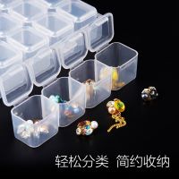 Transparency Plastic Compartment Earrings Necklace Jewelry storage 28 Boxes assembly and moved case T295