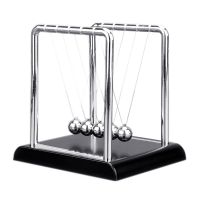 Portable Newtons Cradle Balance Metal Ball Science Physic Toy Fingertip Fidget Swinging Ball Toy for Desktop Anti-stress