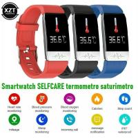 Bluetooth Smart Band T1S With Body Temperature ECG PPG Fitness Tracker Bracelet Heart Rate Monitor Smart Watch Sport