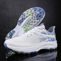 Mens Non Slip Golf Shoes Breathable Mesh Golfing Sneakers Athetics Jogging Walking Sneakers Gym Golf Footwears for Men Golfer