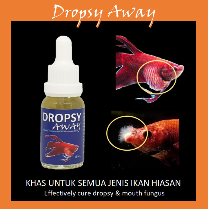 Dropsy Away 15ml cure your betta fish disease / Dropsy / Mouth Fungus