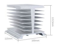 Cg 150a 120a 3เฟส200a ดาสามเฟสควบคุม Ssr Dc รีเลย์ Ssr สถานะของแข็ง3-32V Dc เป็น24-480V Ac